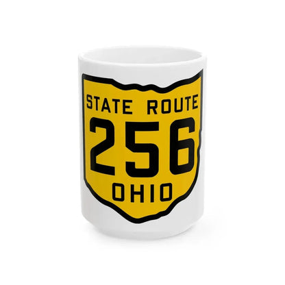 OH-256 1920 (Ohio) (Road Sign) White Coffee Mug 15oz - Go Mug Yourself