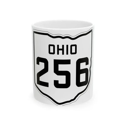 OH-256 1927 (Ohio) (Road Sign) White Coffee Mug 11oz - Go Mug Yourself