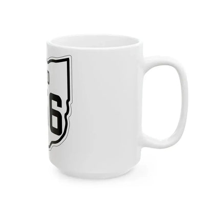 OH-256 1927 (Ohio) (Road Sign) White Coffee Mug - Go Mug Yourself