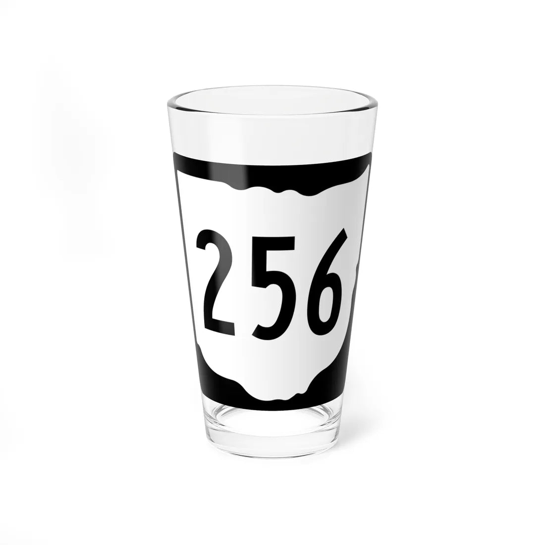 OH-256 1967 (Ohio) (Road Sign) Pint Glss 16oz 16oz - Go Mug Yourself