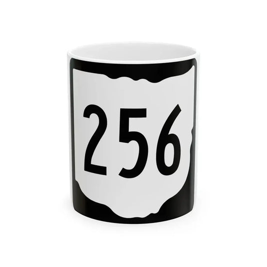 OH-256 1967 (Ohio) (Road Sign) White Coffee Mug 11oz - Go Mug Yourself