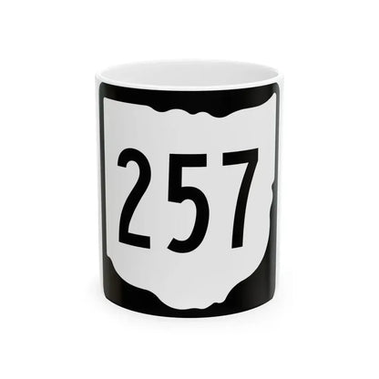 OH-257 1967 (Ohio) (Road Sign) White Coffee Mug 11oz - Go Mug Yourself
