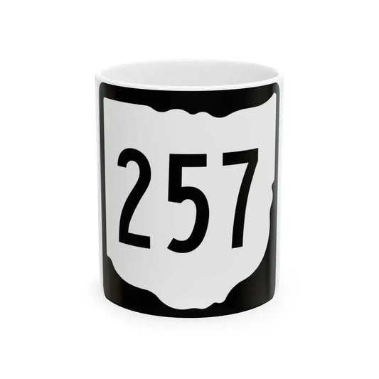 OH-257 1967 (Ohio) (Road Sign) White Coffee Mug 11oz - Go Mug Yourself
