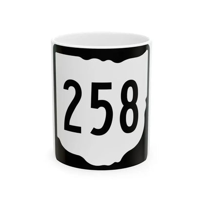 OH-258 1967 (Ohio) (Road Sign) White Coffee Mug 11oz - Go Mug Yourself