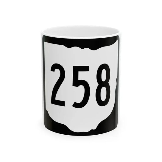 OH-258 1967 (Ohio) (Road Sign) White Coffee Mug 11oz - Go Mug Yourself