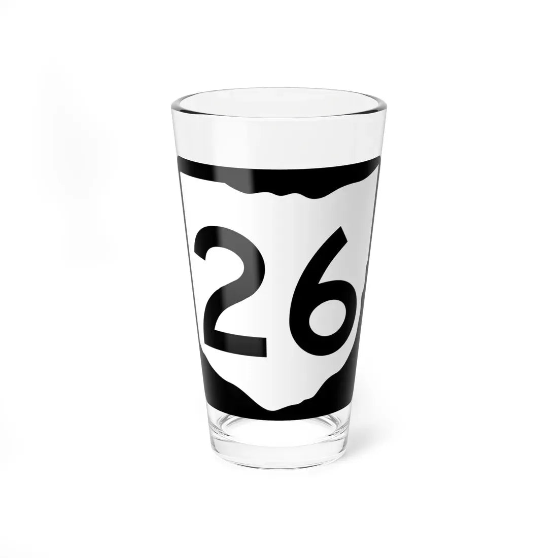 OH-26 (Ohio) (Road Sign) Pint Glass 16oz 16oz - Go Mug Yourself