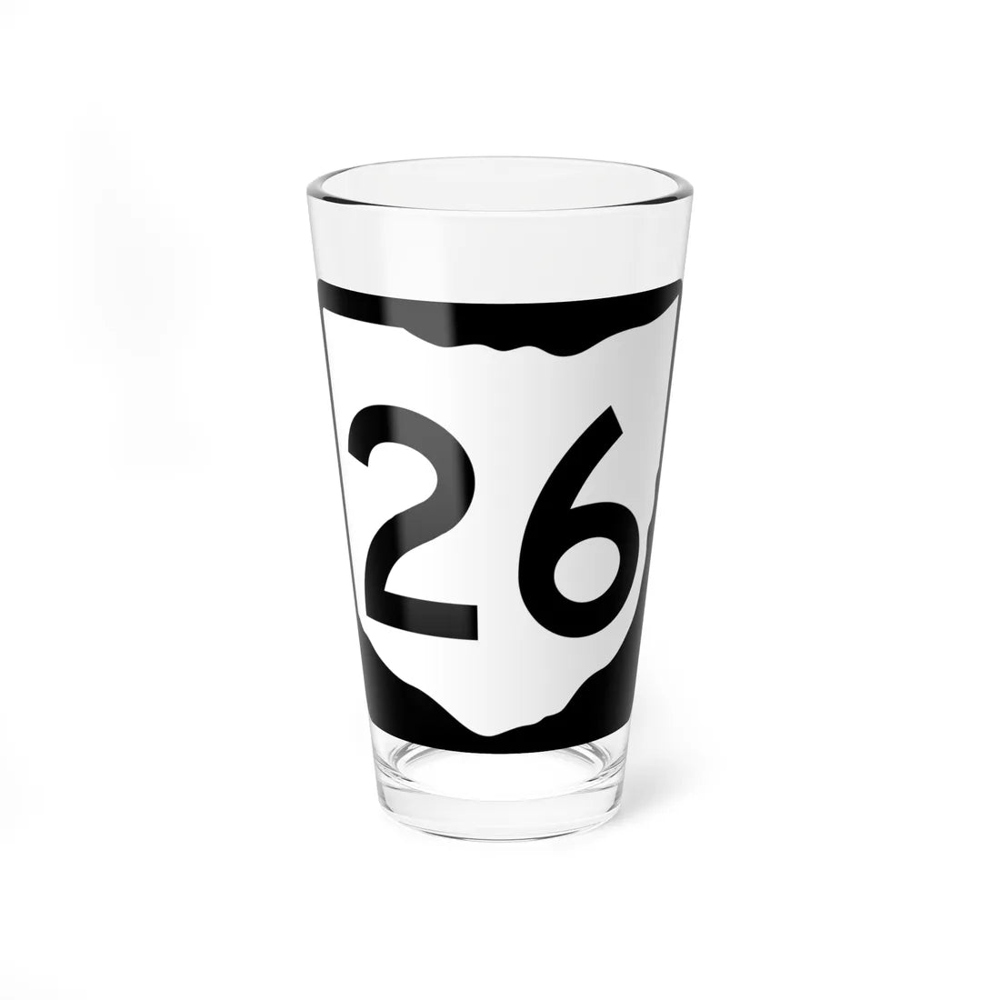 OH-26 (Ohio) (Road Sign) Pint Glss 16oz 16oz - Go Mug Yourself