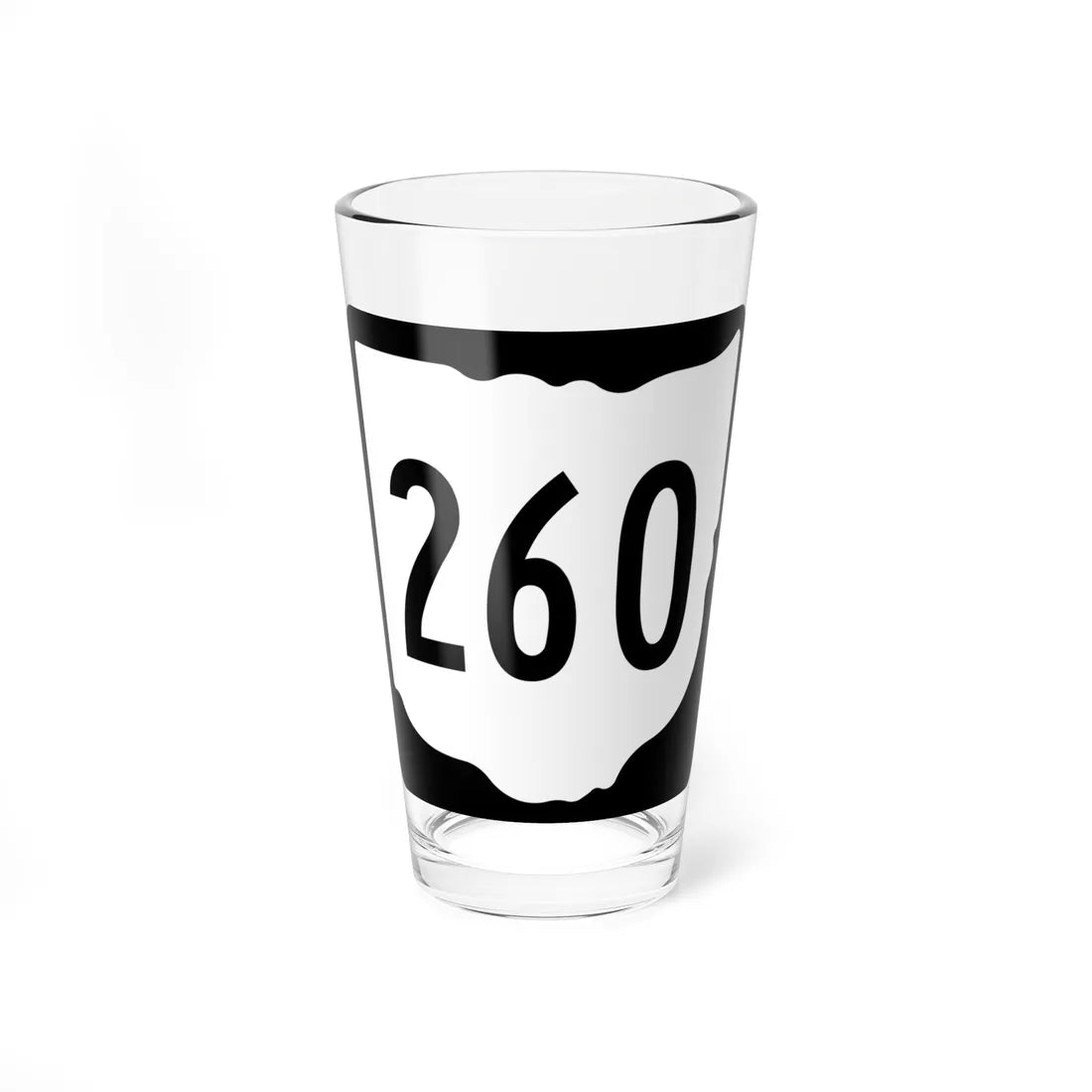 OH-260 1967 (Ohio) (Road Sign) Pint Glss 16oz - Go Mug Yourself