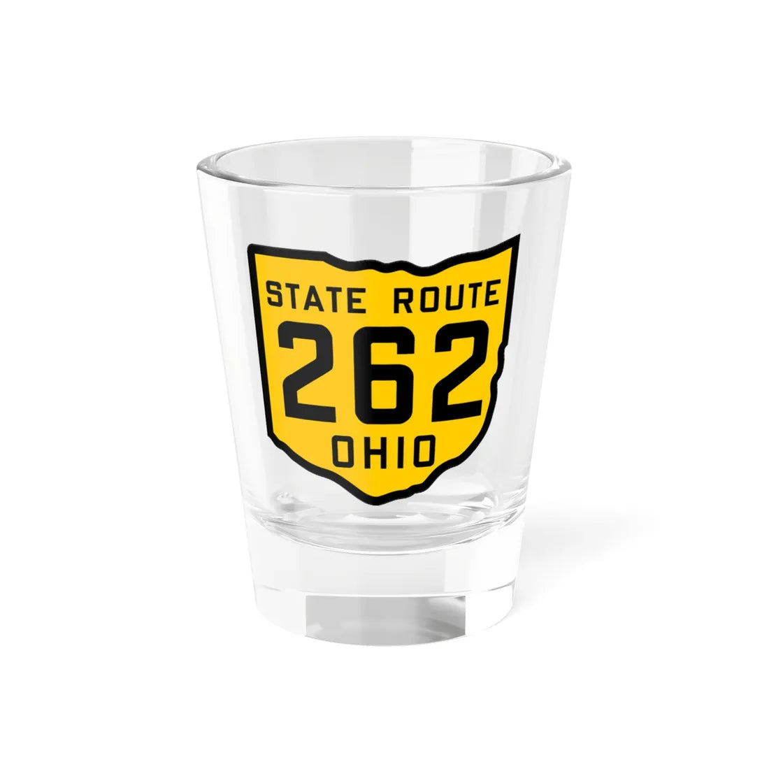 OH-262 1920 (Ohio) (Road Sign) Shot Glass 1.5oz 1.5oz - Go Mug Yourself