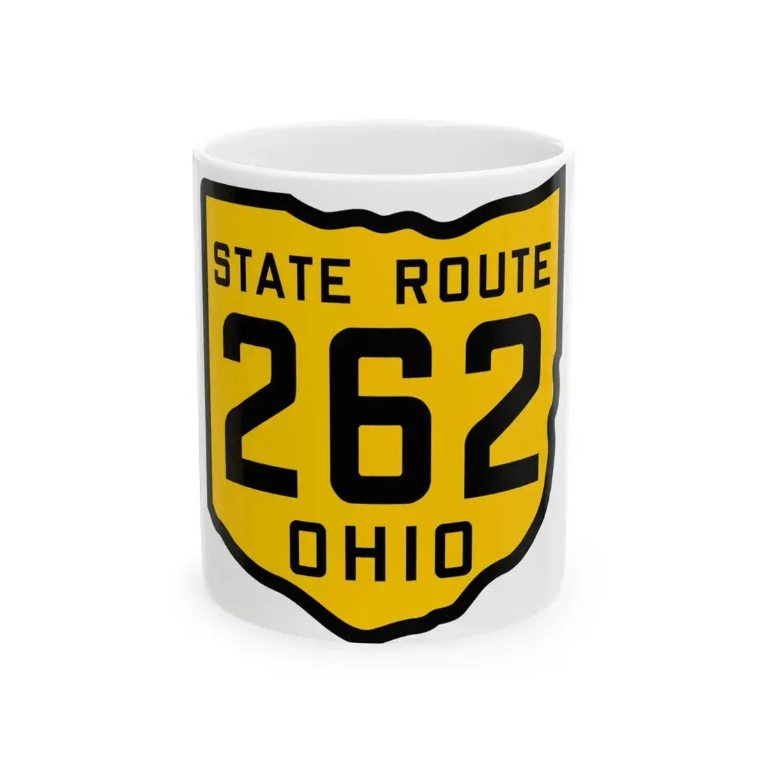 OH-262 1920 (Ohio) (Road Sign) White Coffee Mug 11oz - Go Mug Yourself