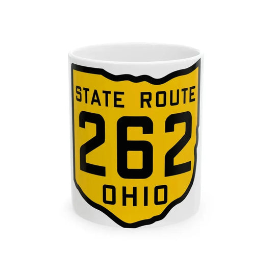 OH-262 1920 (Ohio) (Road Sign) White Coffee Mug 11oz - Go Mug Yourself