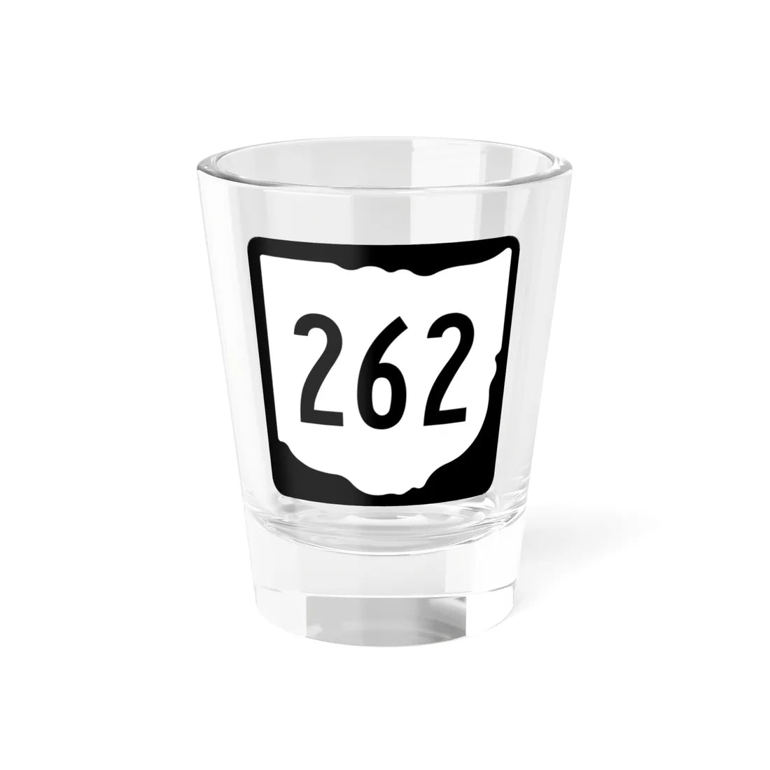 OH-262 1967 (Ohio) (Road Sign) Shot Glass 1.5oz 1.5oz - Go Mug Yourself