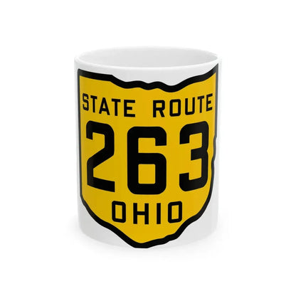 OH-263 1920 (Ohio) (Road Sign) White Coffee Mug 11oz - Go Mug Yourself