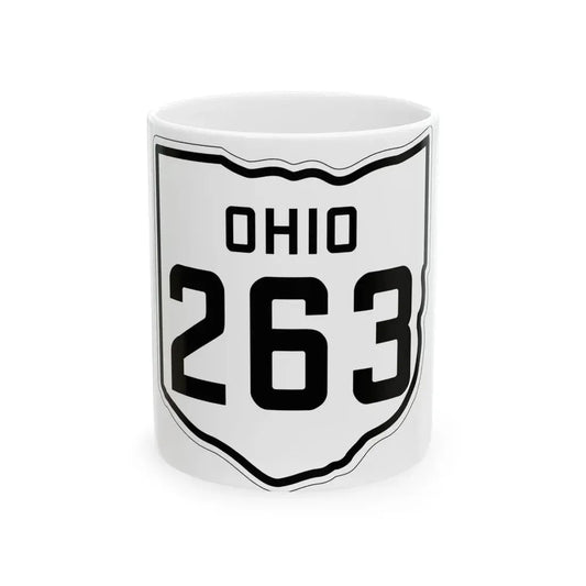 OH-263 1927 (Ohio) (Road Sign) White Coffee Mug 11oz - Go Mug Yourself