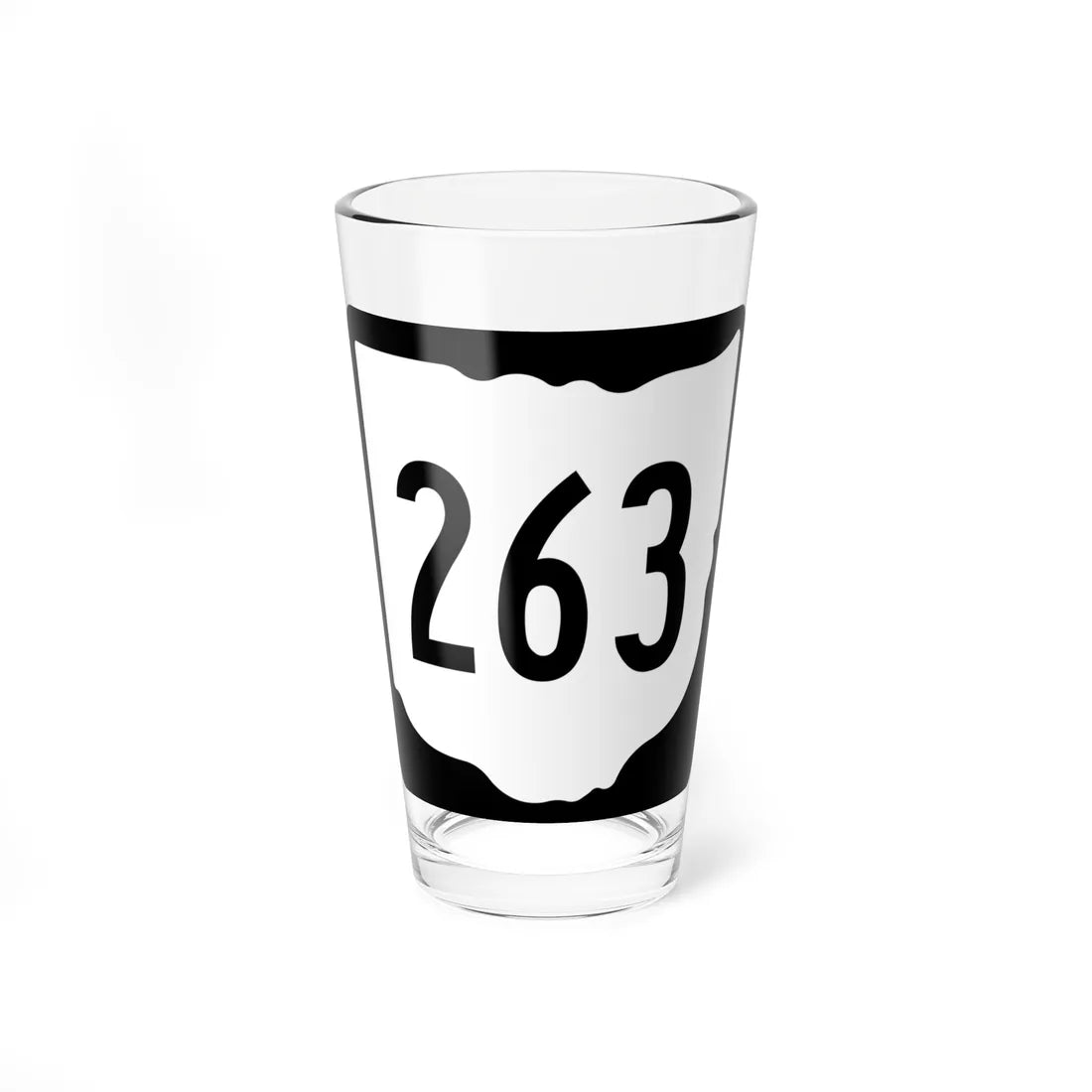 OH-263 1967 (Ohio) (Road Sign) Pint Glss 16oz 16oz - Go Mug Yourself
