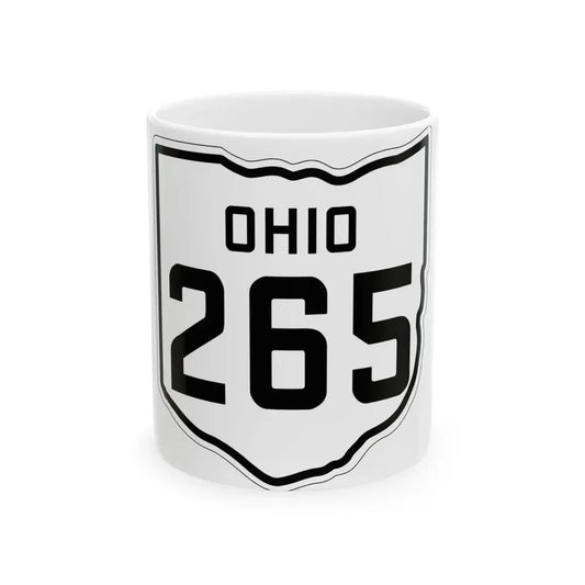 OH-265 1927 (Ohio) (Road Sign) White Coffee Mug 11oz - Go Mug Yourself