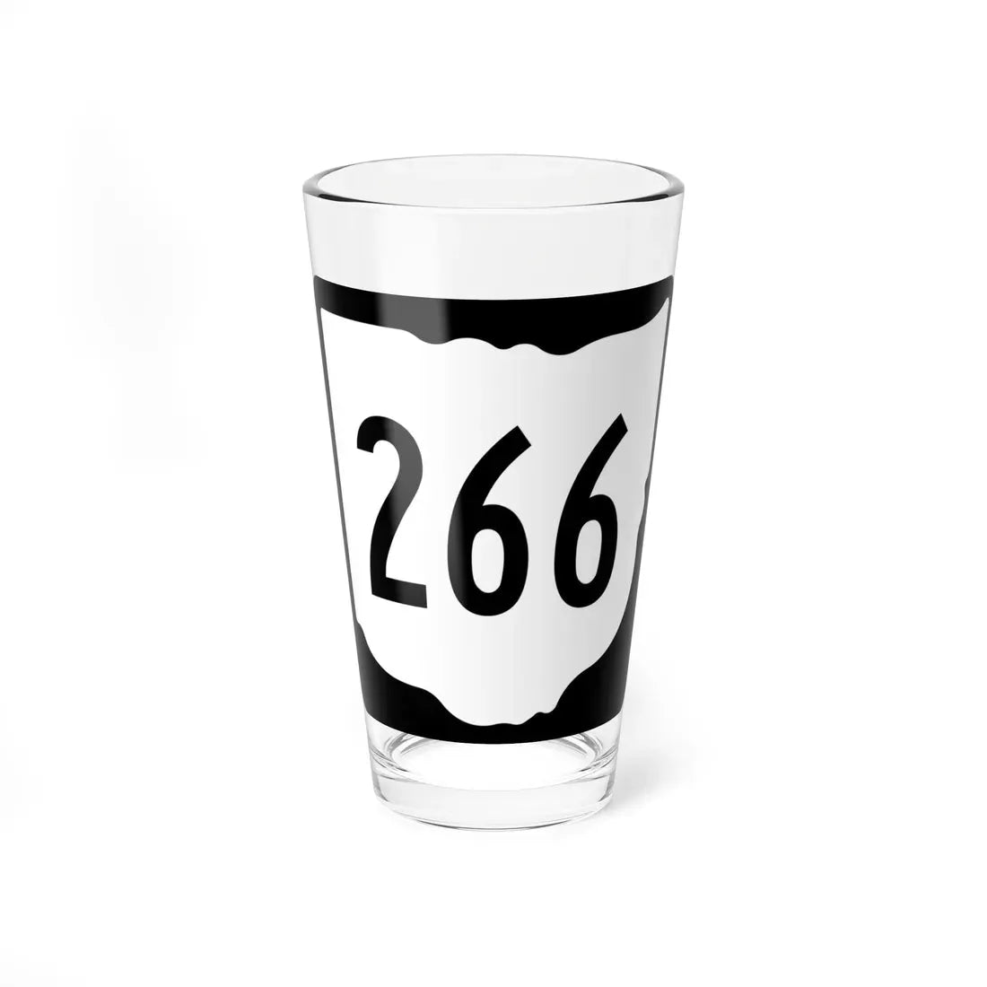 OH-266 1967 (Ohio) (Road Sign) Pint Glass 16oz 16oz - Go Mug Yourself