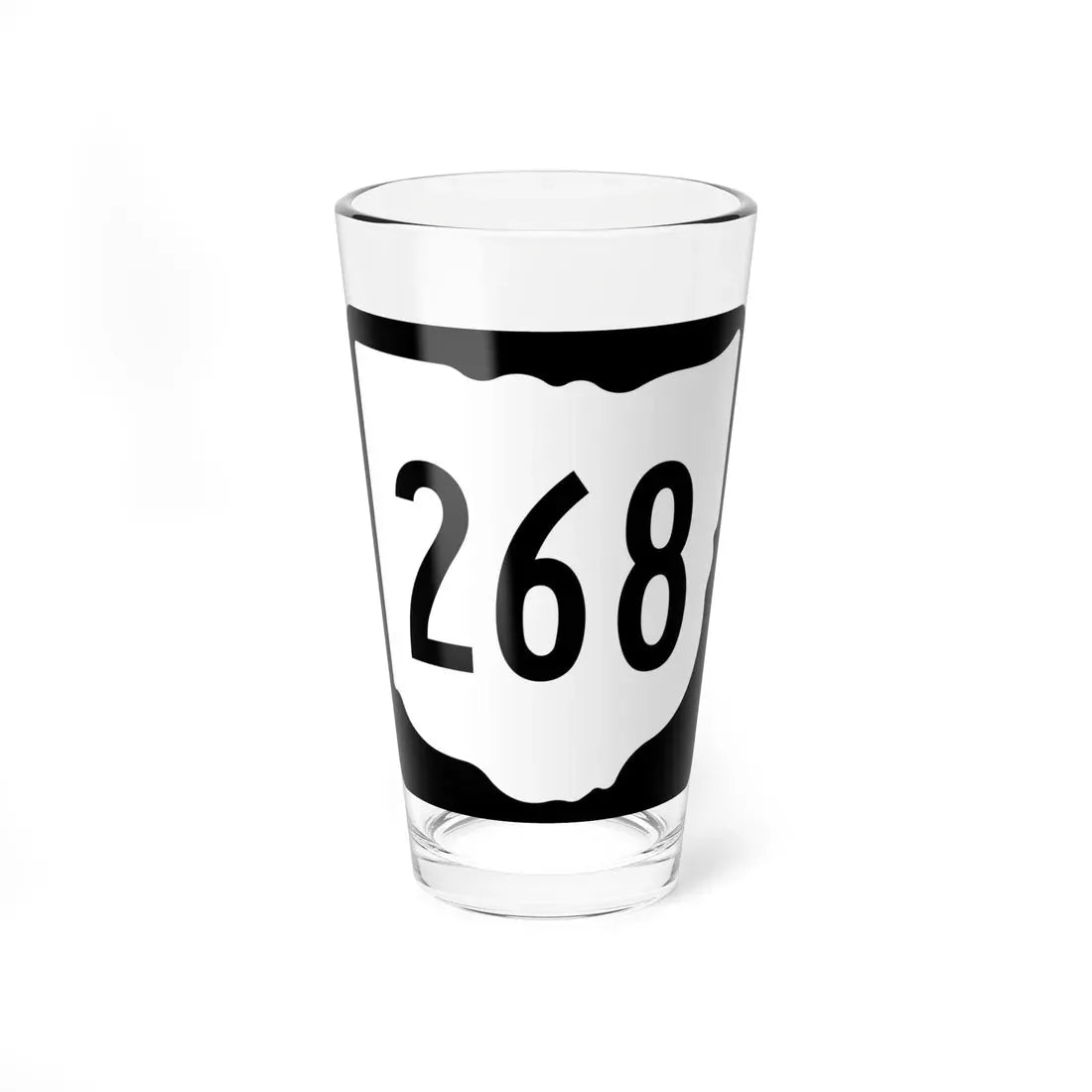 OH-268 1967 (Ohio) (Road Sign) Pint Glass 16oz 16oz - Go Mug Yourself