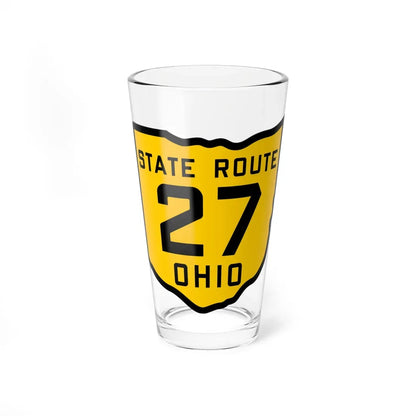 OH-27 1920 (Ohio) (Road Sign) Pint Glass 16oz 16oz - Go Mug Yourself