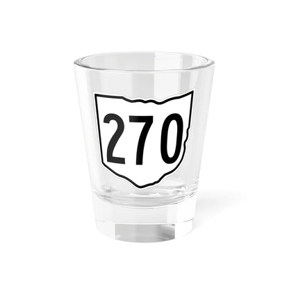 OH-270 1960 (Ohio) (Road Sign) Shot Glass 1.5oz 1.5oz - Go Mug Yourself