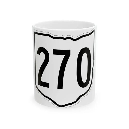 OH-270 1960 (Ohio) (Road Sign) White Coffee Mug 11oz - Go Mug Yourself