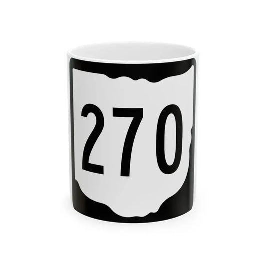 OH-270 1967 (Ohio) (Road Sign) White Coffee Mug 11oz - Go Mug Yourself