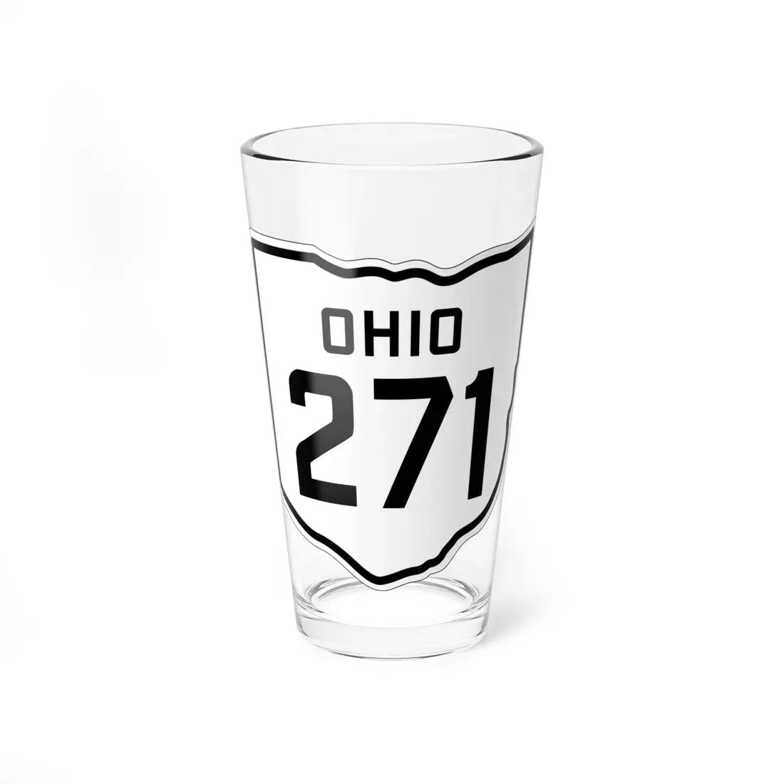 OH-271 1927 (Ohio) (Road Sign) Pint Glass 16oz 16oz - Go Mug Yourself