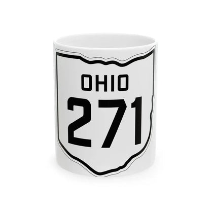 OH-271 1927 (Ohio) (Road Sign) White Coffee Mug 11oz - Go Mug Yourself