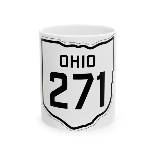 OH-271 1927 (Ohio) (Road Sign) White Coffee Mug 11oz - Go Mug Yourself