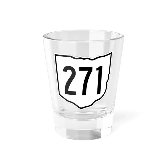 OH-271 1960 (Ohio) (Road Sign) Shot Glass 1.5oz 1.5oz - Go Mug Yourself