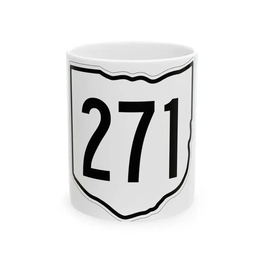 OH-271 1960 (Ohio) (Road Sign) White Coffee Mug 11oz - Go Mug Yourself
