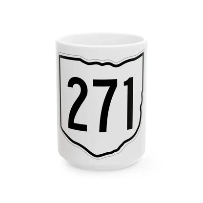 OH-271 1960 (Ohio) (Road Sign) White Coffee Mug 15oz - Go Mug Yourself