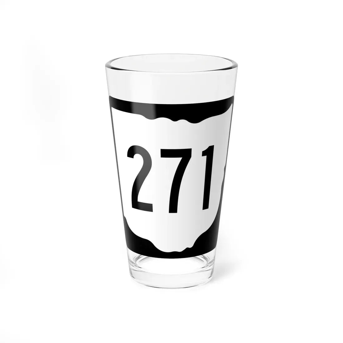 OH-271 1967 (Ohio) (Road Sign) Pint Glass 16oz 16oz - Go Mug Yourself