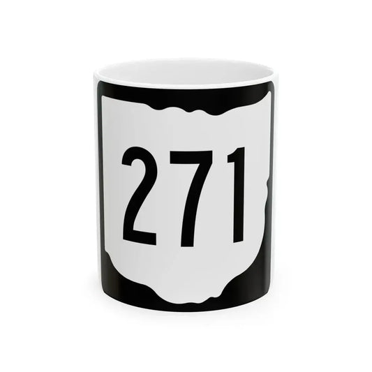 OH-271 1967 (Ohio) (Road Sign) White Coffee Mug 11oz - Go Mug Yourself
