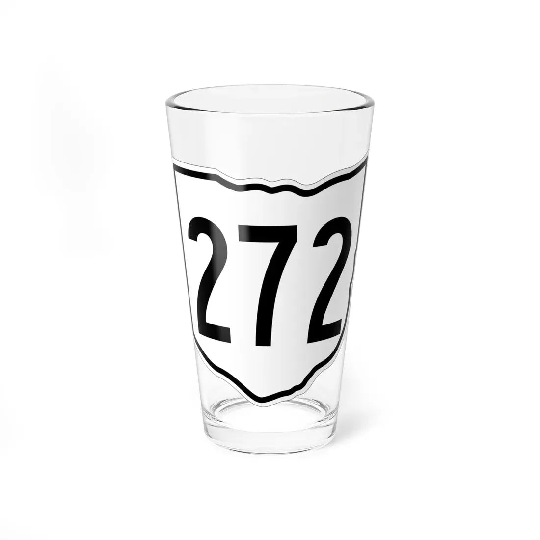 OH-272 1960 (Ohio) (Road Sign) Pint Glass 16oz 16oz - Go Mug Yourself