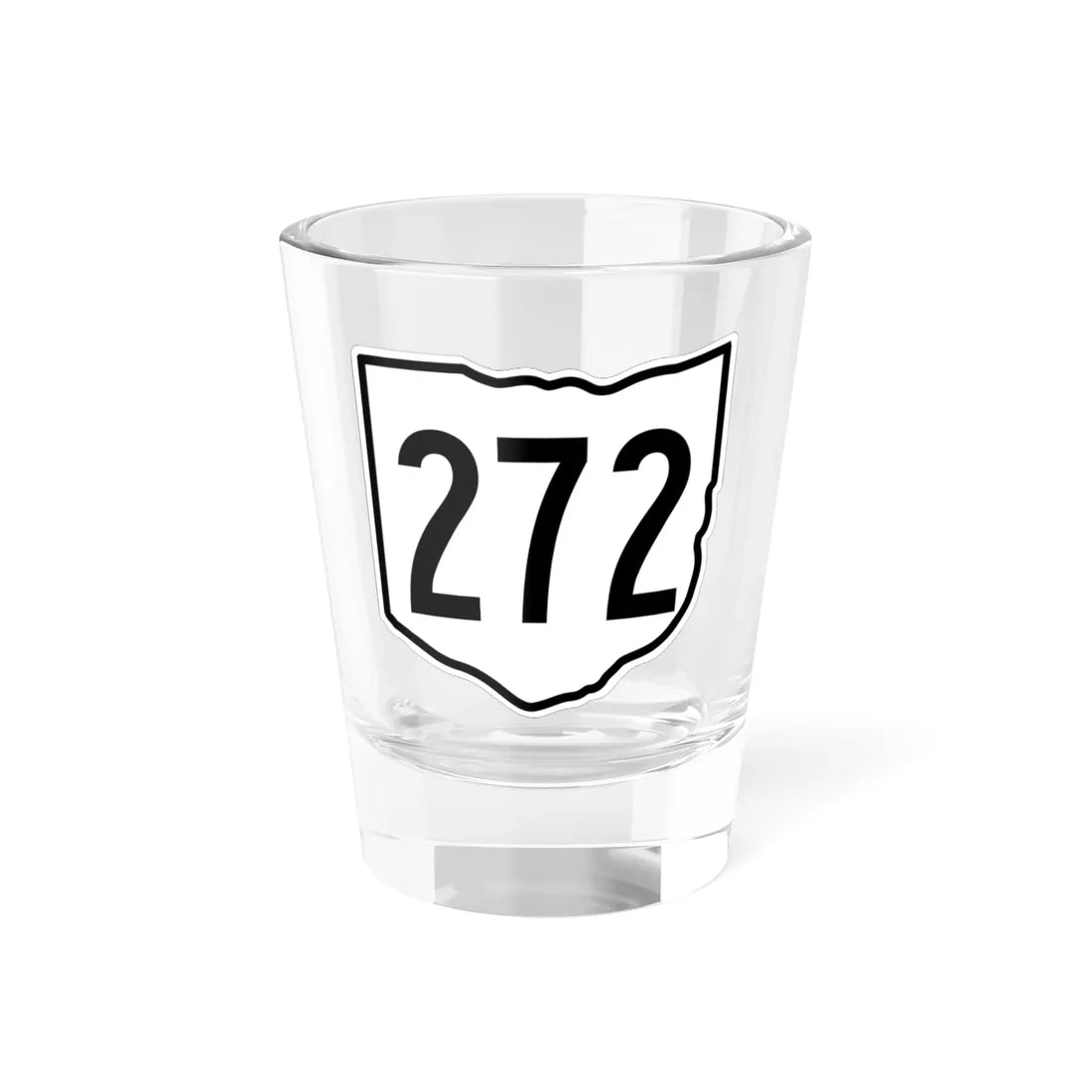 OH-272 1960 (Ohio) (Road Sign) Shot Glass 1.5oz 1.5oz - Go Mug Yourself