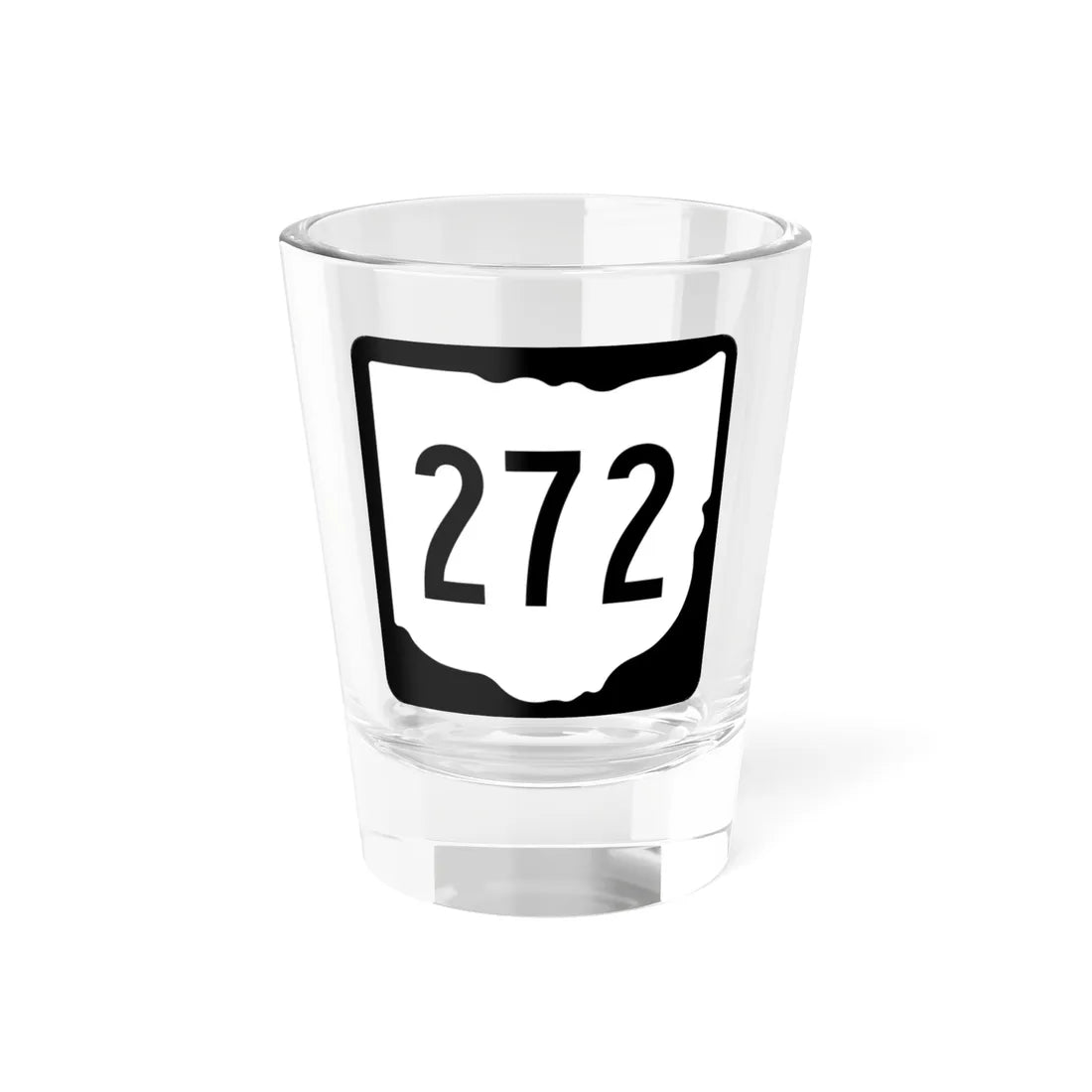 OH-272 1967 (Ohio) (Road Sign) Shot Glass 1.5oz 1.5oz - Go Mug Yourself