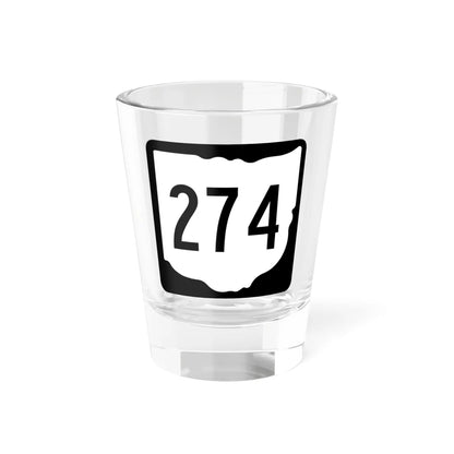 OH-274 1967 (Ohio) (Road Sign) Shot Glass 1.5oz 1.5oz - Go Mug Yourself