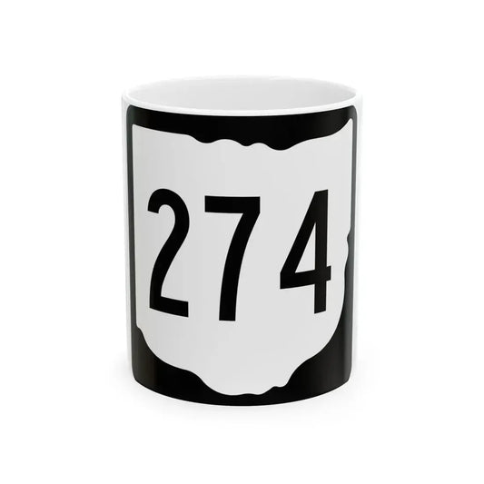 OH-274 1967 (Ohio) (Road Sign) White Coffee Mug 11oz - Go Mug Yourself