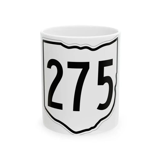 OH-275 1960 (Ohio) (Road Sign) White Coffee Mug 11oz - Go Mug Yourself