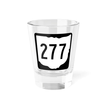OH-277 1967 (Ohio) (Road Sign) Shot Glass 1.5oz 1.5oz - Go Mug Yourself