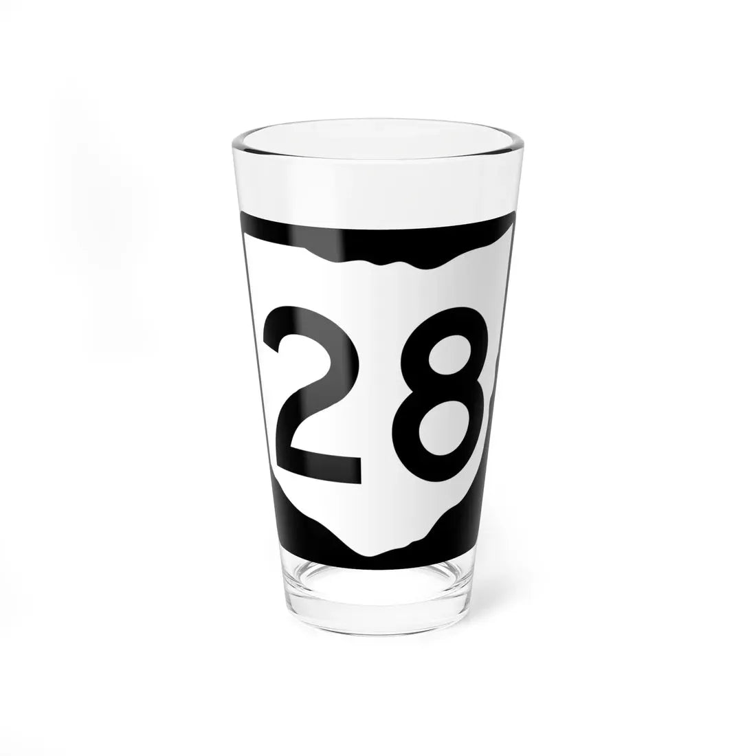OH-28 (Ohio) (Road Sign) Pint Glass 16oz 16oz - Go Mug Yourself