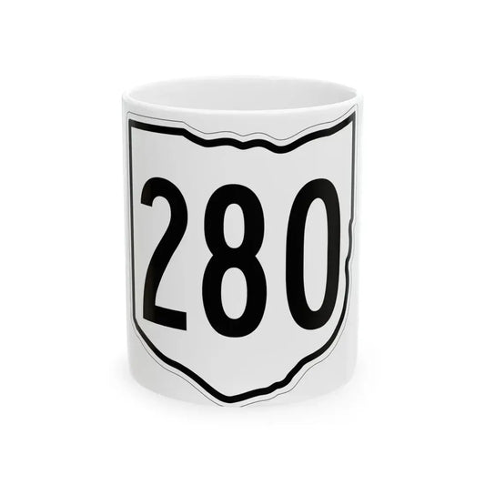 OH-280 1960 (Ohio) (Road Sign) White Coffee Mug 11oz - Go Mug Yourself