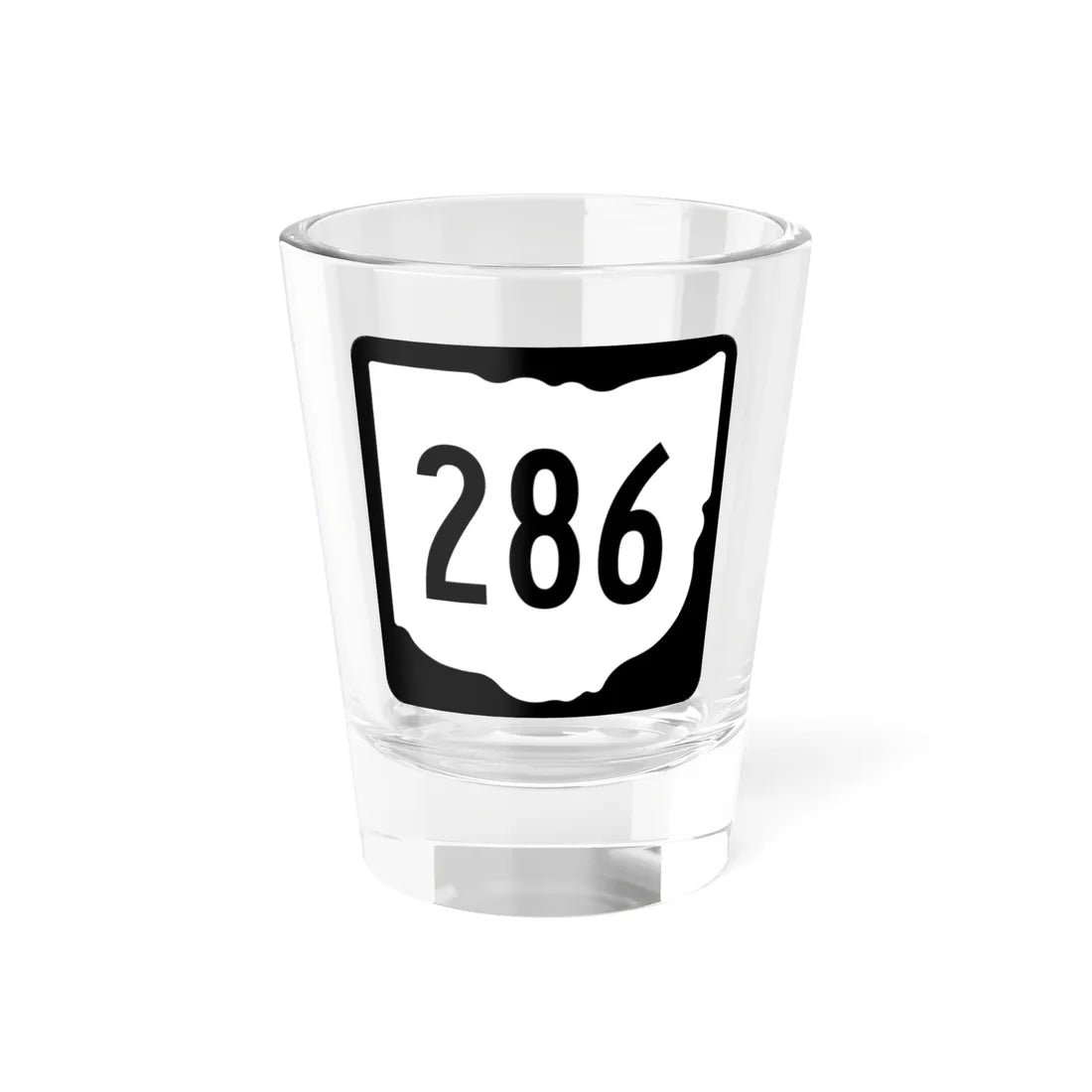 OH-286 1967 (Ohio) (Road Sign) Shot Glass 1.5oz 1.5oz - Go Mug Yourself