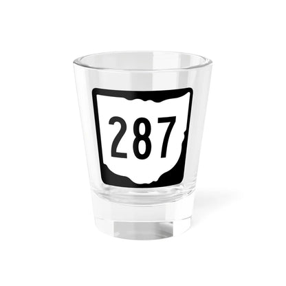 OH-287 1967 (Ohio) (Road Sign) Shot Glass 1.5oz 1.5oz - Go Mug Yourself