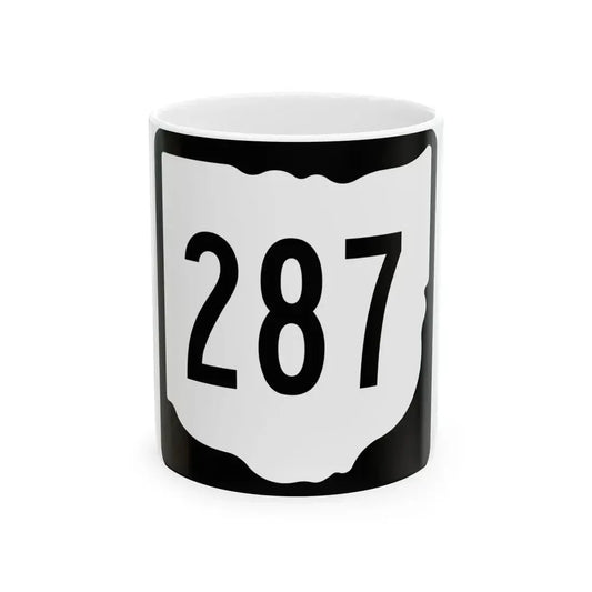 OH-287 1967 (Ohio) (Road Sign) White Coffee Mug 11oz - Go Mug Yourself