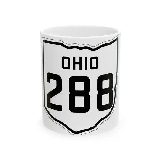 OH-288 1927 (Ohio) (Road Sign) White Coffee Mug 11oz - Go Mug Yourself
