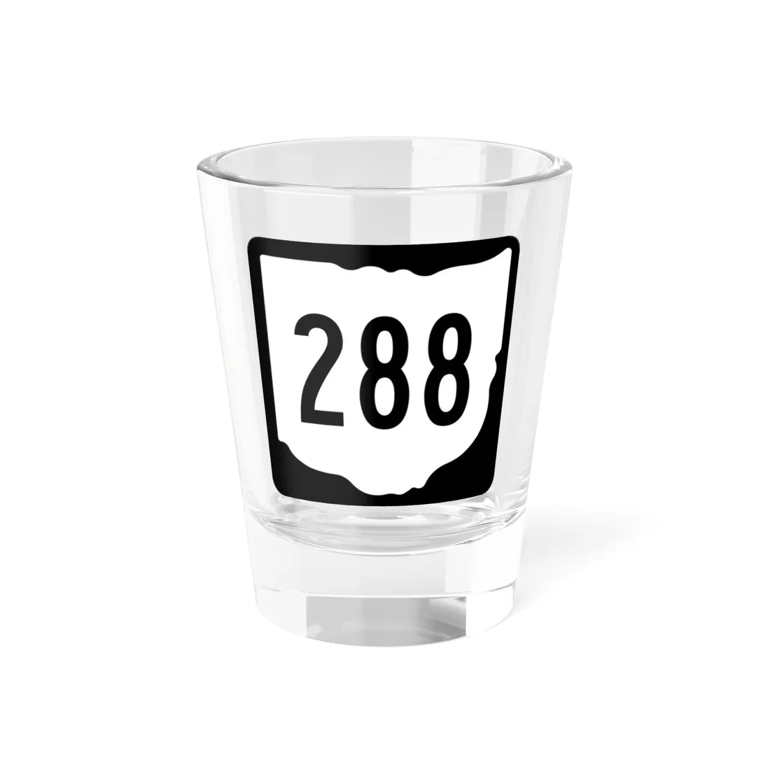 OH-288 1967 (Ohio) (Road Sign) Shot Glass 1.5oz 1.5oz - Go Mug Yourself