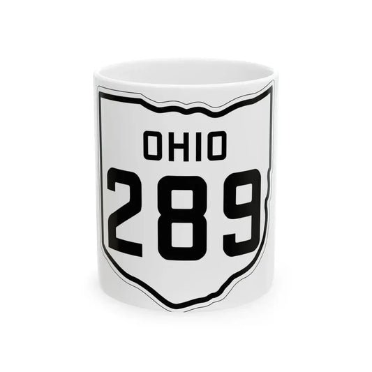 OH-289 1927 (Ohio) (Road Sign) White Coffee Mug 11oz - Go Mug Yourself