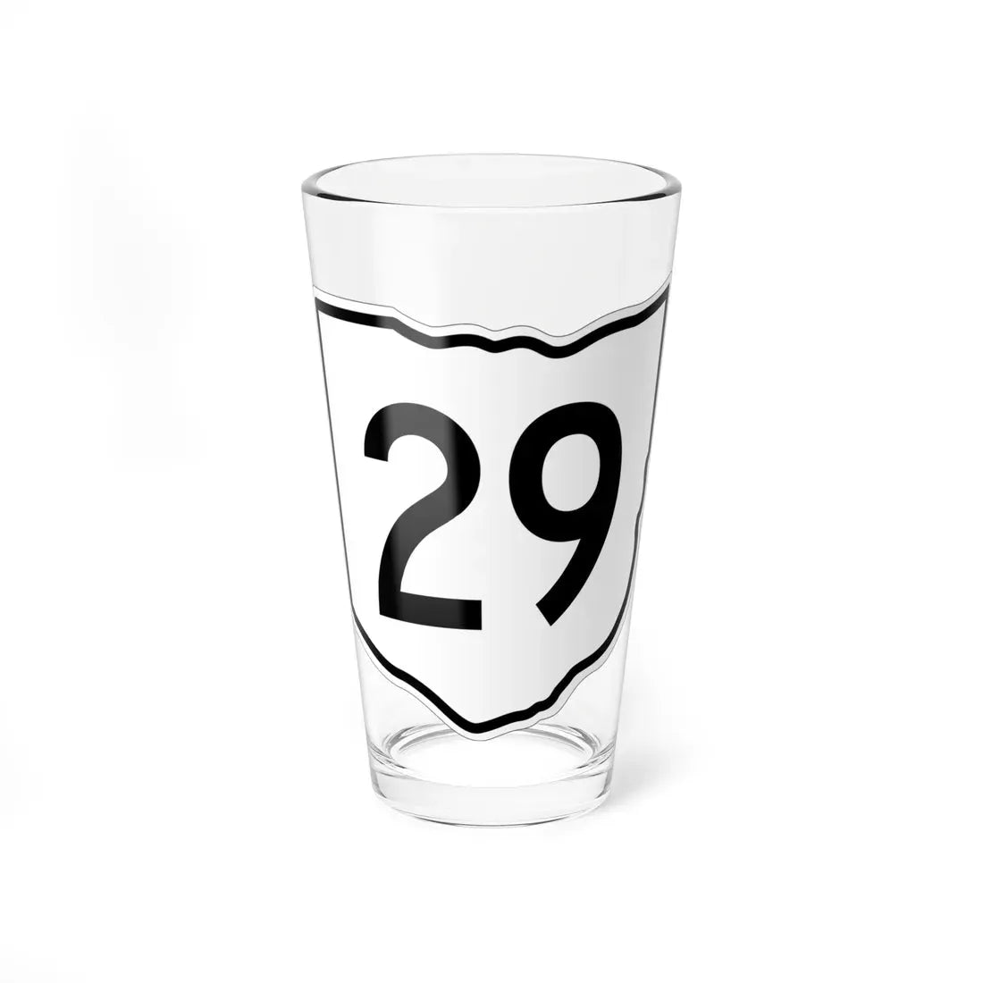 OH-29 1960 (Ohio) (Road Sign) Pint Glass 16oz 16oz - Go Mug Yourself